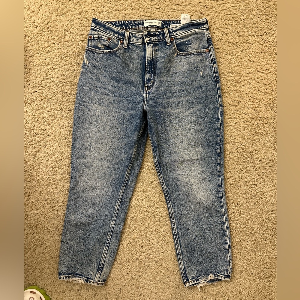Abercrombie & Fitch Straight Leg Blue Jeans